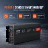 image:imageVEVOR 3000W Pure Sine Wave Inverter DC 12V to AC 120V Power Inverter for Truck RV OffGrid Car Inverters with 4 AC 2 USB TypeC Port LCD Display and Remote Controller for Large Home Appliances3000W