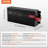 image:imageVEVOR Power Inverter 2000W Modified Sine Wave Inverter DC 12V to AC 120V Car Converter with LCD Display Remote Controller LED Indicator AC Outlets Inverter for Truck RV Car Boat Travel Camping3000 Watt