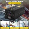 image:imageVEVOR Power Inverter 2000W Modified Sine Wave Inverter DC 12V to AC 120V Car Converter with LCD Display Remote Controller LED Indicator AC Outlets Inverter for Truck RV Car Boat Travel Camping5000W