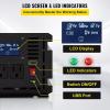 image:imageVEVOR Power Inverter 2000W Modified Sine Wave Inverter DC 12V to AC 120V Car Converter with LCD Display Remote Controller LED Indicator AC Outlets Inverter for Truck RV Car Boat Travel Camping2500W