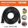 image:imageVEVOR 50FT 50 Amp Generator Extension Cord STW 45446  45505 125V 250V Generator Power Cord N1450P amp SS250R amp CS6364 Twist Lock Connectors20 FT