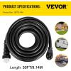 image:imageVEVOR 50FT 50 Amp Generator Extension Cord STW 45446  45505 125V 250V Generator Power Cord N1450P amp SS250R amp CS6364 Twist Lock Connectors30 FT