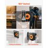 image:imageVEVOR Retractable Extension Cord Reel 30 FT Heavy Duty 16AWG3C SJTOW Retractable Power Cord Reel with Lighted Triple Tap Outlet 10 Amp Circuit Breaker 45FT Leadin Cord for Ceiling or Wall MountBlack  Orange
