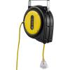 image:imageVEVOR Retractable Extension Cord Reel 30 FT Heavy Duty 16AWG3C SJTOW Retractable Power Cord Reel with Lighted Triple Tap Outlet 10 Amp Circuit Breaker 45FT Leadin Cord for Ceiling or Wall MountYellow
