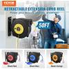 image:imageVEVOR Retractable Extension Cord Reel 30 FT Heavy Duty 16AWG3C SJTOW Retractable Power Cord Reel with Lighted Triple Tap Outlet 10 Amp Circuit Breaker 45FT Leadin Cord for Ceiling or Wall MountYellow