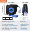 image:imageVEVOR Retractable Extension Cord Reel 30 FT Heavy Duty 16AWG3C SJTOW Retractable Power Cord Reel with Lighted Triple Tap Outlet 10 Amp Circuit Breaker 45FT Leadin Cord for Ceiling or Wall MountBlue
