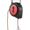 image:imageVEVOR Retractable Extension Cord Reel 30 FT Heavy Duty 16AWG3C SJTOW Retractable Power Cord Reel with Lighted Triple Tap Outlet 10 Amp Circuit Breaker 45FT Leadin Cord for Ceiling or Wall MountRed