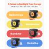 image:imageVEVOR Retractable Extension Cord Reel 30 FT Heavy Duty 16AWG3C SJTOW Retractable Power Cord Reel with Lighted Triple Tap Outlet 10 Amp Circuit Breaker 45FT Leadin Cord for Ceiling or Wall MountBlack  Orange