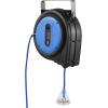 image:imageVEVOR Retractable Extension Cord Reel 30 FT Heavy Duty 16AWG3C SJTOW Retractable Power Cord Reel with Lighted Triple Tap Outlet 10 Amp Circuit Breaker 45FT Leadin Cord for Ceiling or Wall MountBlue