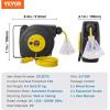 image:imageVEVOR Retractable Extension Cord Reel 30 FT Heavy Duty 16AWG3C SJTOW Retractable Power Cord Reel with Lighted Triple Tap Outlet 10 Amp Circuit Breaker 45FT Leadin Cord for Ceiling or Wall MountYellow