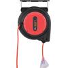 image:imageVEVOR Retractable Extension Cord Reel 30 FT Heavy Duty 16AWG3C SJTOW Retractable Power Cord Reel with Lighted Triple Tap Outlet 10 Amp Circuit Breaker 45FT Leadin Cord for Ceiling or Wall MountRed