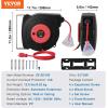 image:imageVEVOR Retractable Extension Cord Reel 30 FT Heavy Duty 16AWG3C SJTOW Retractable Power Cord Reel with Lighted Triple Tap Outlet 10 Amp Circuit Breaker 45FT Leadin Cord for Ceiling or Wall MountRed