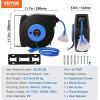 image:imageVEVOR Retractable Extension Cord Reel 30 FT Heavy Duty 16AWG3C SJTOW Retractable Power Cord Reel with Lighted Triple Tap Outlet 10 Amp Circuit Breaker 45FT Leadin Cord for Ceiling or Wall MountBlue