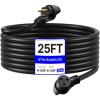 image:imageVEVOR 50 Amp Generator Extension Cord 50 Feet 250V 12500W Heavy Duty Power Cable NEMA 650P to 650R SWT 6 AWG Welder Extension Cord with Storage Bag for Generator ETL Listed6 AWG
