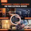image:imageVEVOR 2000VA Auto Variable Voltage Transformer 153 Amp 110V Input 0130V Output AC Voltage Regulator Power Supply with 4 Extra Fuses Thermal Control Switch for Home Industrial OfficePointer Dials