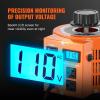 image:imageVEVOR Auto Variable Voltage Transformer 2000VA 153 Amp 110V Input 0130V Output AC Voltage Regulator with LCD Display 4 Extra Fuses Thermal Control SwitchLCD Display