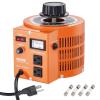 image:imageVEVOR Auto Variable Voltage Transformer 2000VA 153 Amp 110V Input 0130V Output AC Voltage Regulator with LCD Display 4 Extra Fuses Thermal Control SwitchPointer Dials