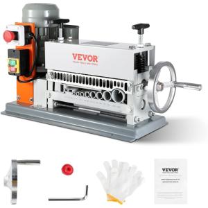 image:imageVEVOR Electric Wire Stripping Machine 006142 Automatic Wire Stripper Machine 370 W 88 ftmin Wire Stripper with An Extra Manual Crank 11 Channels Electric Wire Stripper Copper StripperElectric 370W
