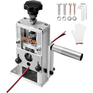 image:imageVEVOR Electric Wire Stripping Machine 006157 Automatic Wire Stripper Machine 750 W 98 ftmin Wire Stripper with Visible Stripping Depth Reference 10 Channels Electric Wire Strip MachineHand Crank or Drill Powered