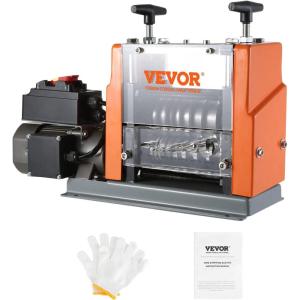 image:imageVEVOR Manual Wire Stripping Machine 00615 Copper Stripper with Hand Crank or Drill Powered Visible Stripping Depth Reference Portable Aluminum Frame Wire Peeler for Scrap Copper Recycling006098