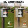 image:imageVEVOR 30 Amp RV Power Outlet Box 125250 Volt Enclosed Lockable Outdoor RV Receptacle Box NEMA TT30R Weatherproof Electrical Panel for RV Camper Trailer Motorhome Electric Car503020 Amp