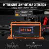 image:imageVEVOR 36 Volt Golf Cart Battery Charger 12 AMP Smart Battery Charger with DStyle Plug Compatible with LeadAcid AGMGelEFB MF NMC LiFePO4 Batteries for EZGO TXT IP67 Waterproof ETL Certified36V 12A For DStyle Plug
