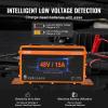 image:imageVEVOR 36 Volt Golf Cart Battery Charger 12 AMP Smart Battery Charger with DStyle Plug Compatible with LeadAcid AGMGelEFB MF NMC LiFePO4 Batteries for EZGO TXT IP67 Waterproof ETL Certified48V 15A For 3Pin Round Plug