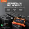 image:imageVEVOR 36 Volt Golf Cart Battery Charger 12 AMP Smart Battery Charger with DStyle Plug Compatible with LeadAcid AGMGelEFB MF NMC LiFePO4 Batteries for EZGO TXT IP67 Waterproof ETL Certified36V 18A For Crowfoot Plug