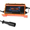 image:imageVEVOR 36 Volt Golf Cart Battery Charger 12 AMP Smart Battery Charger with DStyle Plug Compatible with LeadAcid AGMGelEFB MF NMC LiFePO4 Batteries for EZGO TXT IP67 Waterproof ETL Certified48V 15A For 3Pin Round Plug