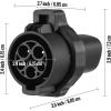 image:imageVEVOR Designed for Tesla to J1772 Adapter 48A 240V Fit for All J1772 EVs IP56 EV Charger Adapter with AntiDrop Lock amp Storage Bag for Tesla Wall Connector Destination Charger and Mobile ConnectorJ1772 to Tesla  80A