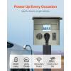 image:imageVEVOR Temporary Power Outlet Panel Weatherproof RV Electrical Breaker Box with 203050 Amp Receptacle Installed Prewired Circuit NEMA 1450RNEMA TT30R  20A GFCI for RV Camper Trailer Motorhome503020 Amp