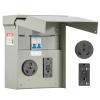 image:imageVEVOR 30 Amp RV Power Outlet Box 125250 Volt Enclosed Lockable Outdoor RV Receptacle Box NEMA TT30R Weatherproof Electrical Panel for RV Camper Trailer Motorhome Electric Car3020 Amp