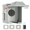 image:imageVEVOR 30 Amp RV Power Outlet Box 125250 Volt Enclosed Lockable Outdoor RV Receptacle Box NEMA TT30R Weatherproof Electrical Panel for RV Camper Trailer Motorhome Electric Car30 Amp