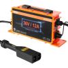image:imageVEVOR 36 Volt Golf Cart Battery Charger 12 AMP Smart Battery Charger with DStyle Plug Compatible with LeadAcid AGMGelEFB MF NMC LiFePO4 Batteries for EZGO TXT IP67 Waterproof ETL Certified36V 12A For DStyle Plug
