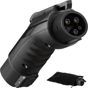 image:imageVEVOR Designed for Tesla to J1772 Adapter 48A 240V Fit for All J1772 EVs IP56 EV Charger Adapter with AntiDrop Lock amp Storage Bag for Tesla Wall Connector Destination Charger and Mobile ConnectorTesla to J1772 48A