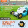 image:image2Pack VEVOR 10Inch Solid Rubber Tires and Wheels 4103504 Flat Free Tubeless Tires and Wheels with 58 Axle Bore Hole Offset Hub Perfect for Hand Truck Utility Cart Dolly Garden TrailerMetal wheel hub
