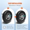 image:image2Pack VEVOR 10Inch Solid Rubber Tires and Wheels 4103504 Flat Free Tubeless Tires and Wheels with 58 Axle Bore Hole Offset Hub Perfect for Hand Truck Utility Cart Dolly Garden TrailerPolypropylene wheel hub
