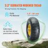 image:image2Pack VEVOR 10Inch Solid Rubber Tires and Wheels 4103504 Flat Free Tubeless Tires and Wheels with 58 Axle Bore Hole Offset Hub Perfect for Hand Truck Utility Cart Dolly Garden TrailerMetal wheel hub