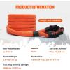 image:imageVEVOR 1 x 30 Kinetic Recovery Tow Rope 38000 lbs HeavyDuty Off Road Snatch Strap Extreme Duty 30 Elasticity Energy Snatch Strap for Jeep Car Truck ATV UTV SUV TractorOrange