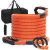 image:imageVEVOR 1 x 30 Kinetic Recovery Tow Rope 38000 lbs HeavyDuty Off Road Snatch Strap Extreme Duty 30 Elasticity Energy Snatch Strap for Jeep Car Truck ATV UTV SUV TractorOrange
