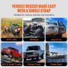 image:imageVEVOR 1 x 30 Kinetic Recovery Tow Rope 38000 lbs HeavyDuty Off Road Snatch Strap Extreme Duty 30 Elasticity Energy Snatch Strap for Jeep Car Truck ATV UTV SUV TractorOrange