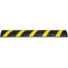 image:imageVEVOR 2PCs 6 ft72 Rubber Speed Hump 2 Channel 22000 lbs Capacity Heavy Duty Traffic Speed Bump with High Reflective Yellow Strip 8 Expansion Screws and 1 Drill for Asphalt Concrete Gravel Roads2 PCs