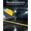 image:imageVEVOR 3 PCs 2 Channel Rubber Cable Protector Ramp 12000 lbsaxle Capacity Heavy Duty Hose Wire Cover Ramp Driveway Traffic Speed Bump wFlipOpen Top Cover amp 50 ft Warning Tape for IndoorampOutdoor2 Channel1PC