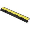 image:imageVEVOR 3 PCs 2 Channel Rubber Cable Protector Ramp 12000 lbsaxle Capacity Heavy Duty Hose Wire Cover Ramp Driveway Traffic Speed Bump wFlipOpen Top Cover amp 50 ft Warning Tape for IndoorampOutdoor2 Channel3PCs