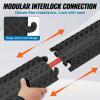 image:imageVEVOR 3 PCs Drop Over Cable Cover Ramp 2000 lbsaxle Load Capacity Heavy Duty Cable Hose Protector Ramp Floor Cord Cover for High Walking Traffic Areas Indoor Outdoor Home Office Warehouse SchoolSmall2PACK