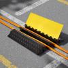 image:imageVEVOR 328 ft Cable Protector Ramp 4 Pack of 1 Channel 18000 lbsaxle Capacity Heavy Duty Rubber Speed Bumps Floor Cord Cable Protector Wire Cover for Residential Areas Private Garages Gardens2 Channel1 PC