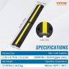 image:imageVEVOR 328 ft Cable Protector Ramp 4 Pack of 1 Channel 18000 lbsaxle Capacity Heavy Duty Rubber Speed Bumps Floor Cord Cable Protector Wire Cover for Residential Areas Private Garages Gardens1 Channel4PCS