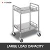 image:imageVEVOR 4 Pack Scaffolding Wheels 8 x 2 Inch Scaffold Caster Wheels with Dual Locking Rubber Swivel Casters 360 Degrees Heavy Duty Rubber Swivel Stem Casters with Brake 2908LBS Capacity8 Solid Round Stem
