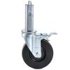 image:imageVEVOR 4 Pack Scaffolding Wheels 8 x 2 Inch Scaffold Caster Wheels with Dual Locking Rubber Swivel Casters 360 Degrees Heavy Duty Rubber Swivel Stem Casters with Brake 2908LBS Capacity5 Square Tube Stem