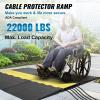 image:imageVEVOR 4 Pack of 1Channel Rubber Cable Protector Ramps Heavy Duty 18000Lbs Load Capacity Cable Wire Cord Cover Ramp Speed Bump Driveway Hose Cable Ramp Protective Cover5 Channel1PC